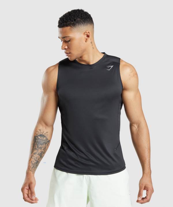 Panske Tielko Gymshark Speed Evolve Čierne | WC2895643